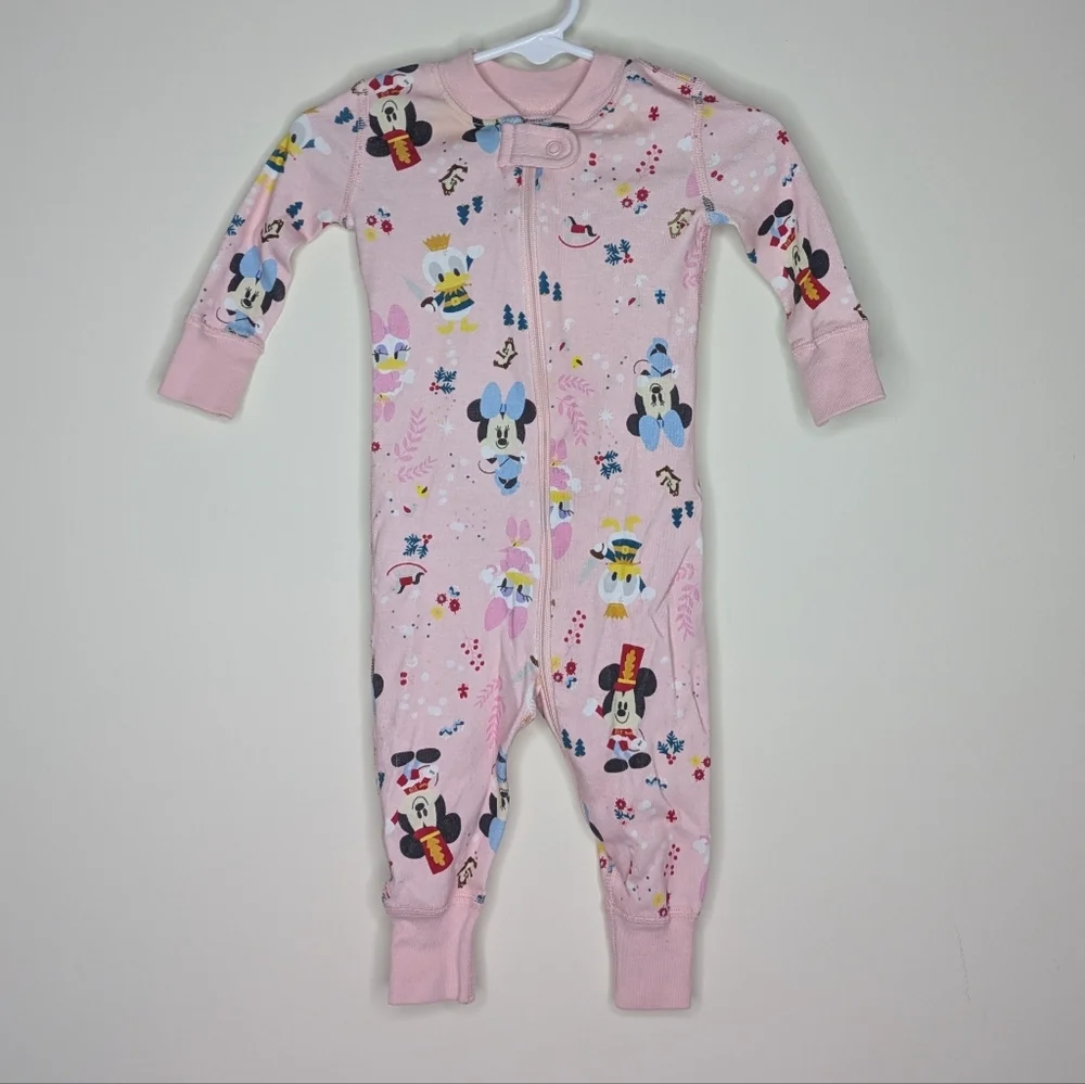 Hanna Andersson Mickey Mouse Donald Duck Daisy Footless PJ Pajama 60 3-6m